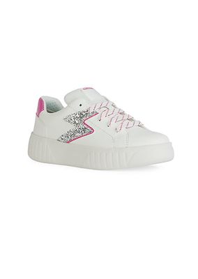 Girl's Mikiroshi Glitter-Accented Low-Top Sneakers