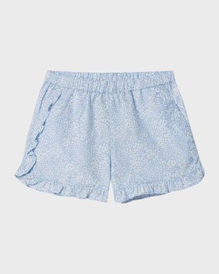 Girl's Milly Jacqueline's Blossom-Print Shorts, Size XS-XL