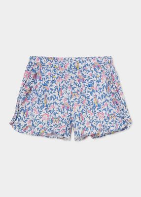 Girl's Milly Shorts - Bavaria Print, Size XS-XL