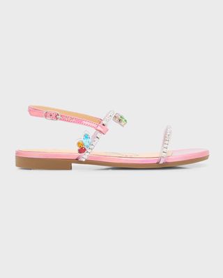 Girl's Mini Queenie PVC and Patent Leather Sandals, Toddler/Kids
