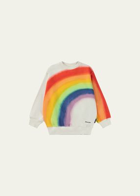 Girl's Monti Rainbow-Print Sweatshirt, Size 8-16