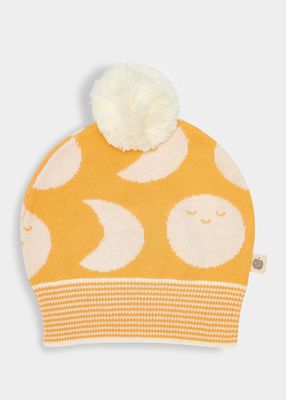 Girl's Moon Knit Hat