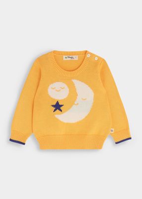 Girl's Moon Knit Sweater, Size, 2-3