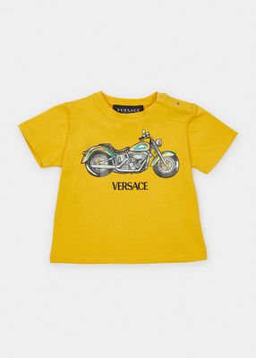 Girl's Motorcycle Logo-Print T-Shirt, Size 3M-36M