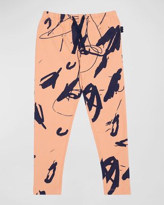 Girl's Natures Canvas Leggings, Size 2-8