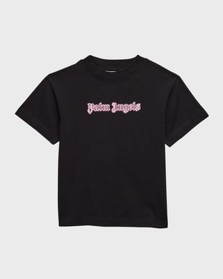 Girl's Neon Logo Short-Sleeve T-Shirt, Size 4-12