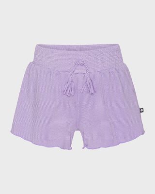 Girl's Nicci Smocked Swim Shorts, Size 7-16