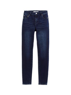 Girl's Nina High-Rise Skinny Jeans - Indigo - Size 7