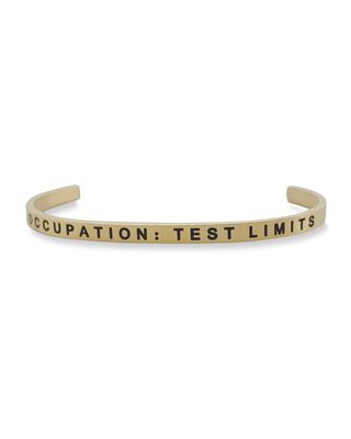 Girl's Occupation Test Limits Engraved Bangle Bracelet