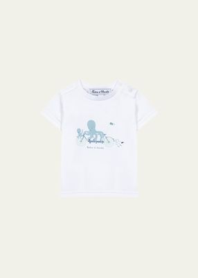 Girl's Octopus Graphic Logo-Print T-Shirt, Size 18M-3