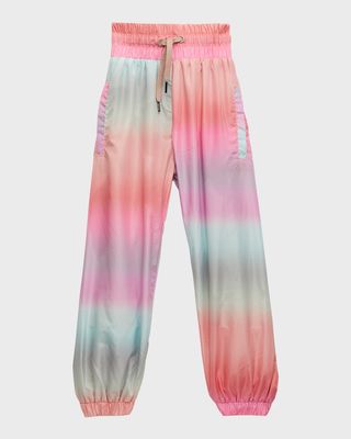 Girl's Oleen Rainbow Sports Pants, Size 5-14