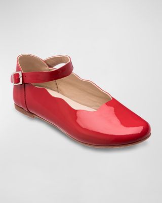 Girl's Ondina Patent Leather Ballerina Flats, Toddler/Kids