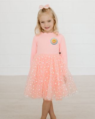 Girl's Patched Combo Tutu Dress, Size 2-10