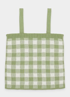 Girl's Picnic Ribbed Camisole, Size 2-10