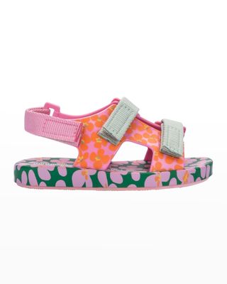 Girl's Pingpong Printed Double-Strap Sandals, Baby