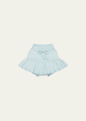 Girl's Pleated Knit Skirt, Size 5-7