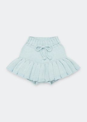 Girl's Pleated Knit Skirt, Size 6M-24M