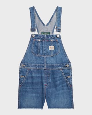 Girl's Polo Country Denim Shortall, Size 7-16