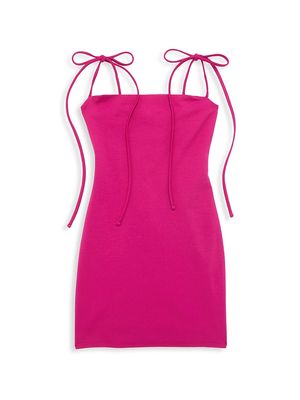 Girl's Posh Self-Tie Dress - Pink - Size 8 - Pink - Size 8