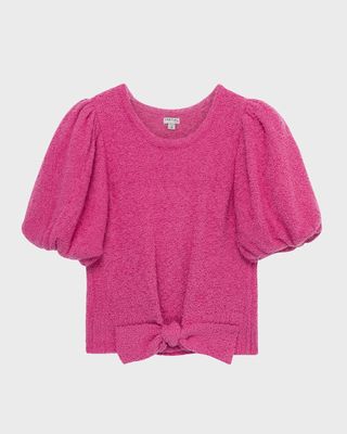Girl's Puff Sleeve Top, Size 7-16