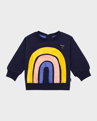 Girl's Rainbow Graphic Sweatshirt, Size 3M-24M
