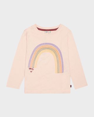 Girl's Rainbow Graphic T-Shirt, Size 2-8