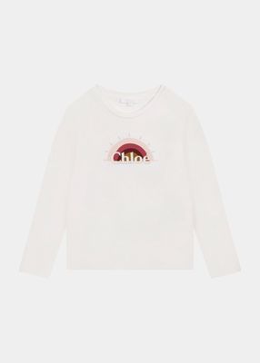 Girl's Rainbow Logo T-Shirt, Size 2-5