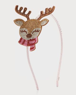 Girl's Reindeer Crystalized Headband
