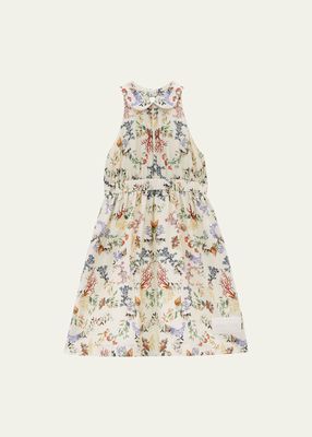 Girl's Rhoda Floral-Print A-Line Dress, Size 6-14