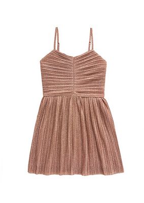 Girl's Sabrina Pleated Dress