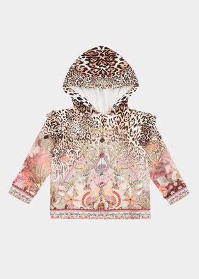 Girl's Seahorse Sonnet Zip Up Hoodie, Size 3M-24M