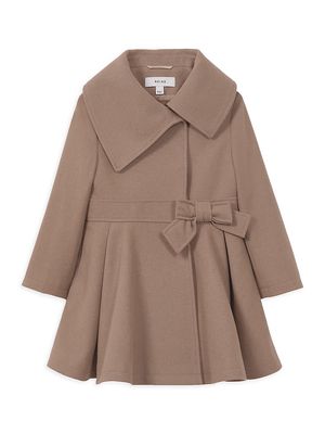 Girl's Sian Sr Wool-Blend Coat - Carmel - Size 4