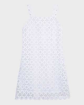 Girl's Sleeveless Crochet Dress, Size 7-16