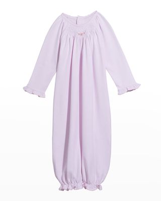Girl's Smock Convertible Bishop Gown, Size Newborn-S
