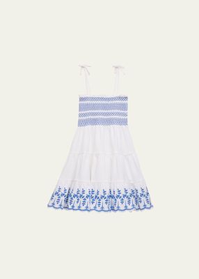 Girl's Smocked & Embroidered Dress, Size 2-6X