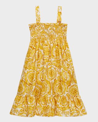 Girl's Smocked Barocco Sundress, Size 4-6