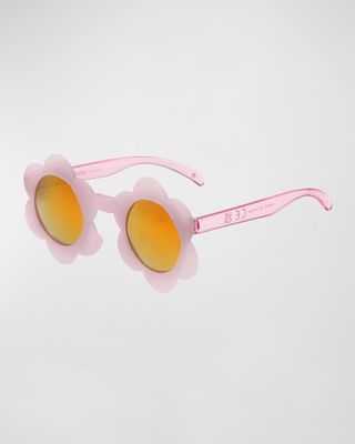 Girl's Soleil Floral-Shaped Sunglasses