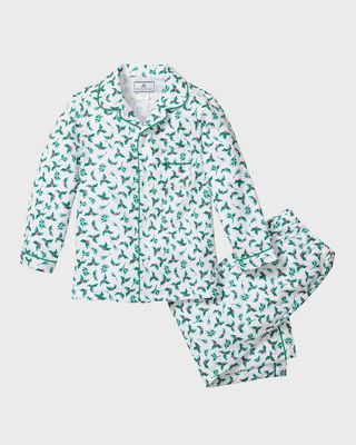 Girl's Sprigs of the Season Pajama Set, Size 6M-14