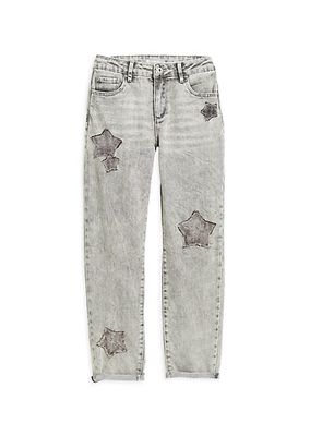 Girl's Star Patch Jeans