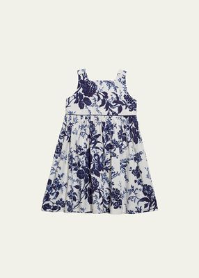 Girl's Stevie Fruit-Print Dress, Size 2-8