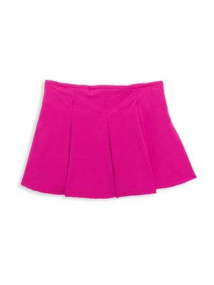 Girl's Stretch Tennis Skirt - Pink Poly - Size 7