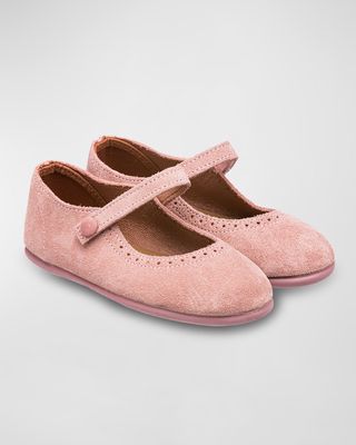 Girl's Suede Mary Janes, Baby/Toddler/Kids