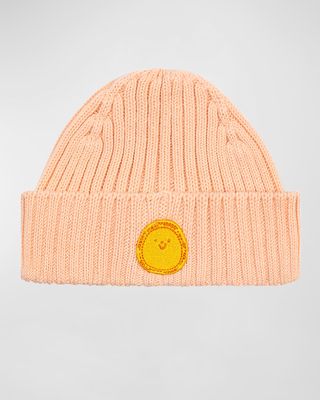 Girl's Sunshine Cable Knit Beanie