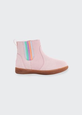 Girl's T Ryndon Pleated Suede Chelsea Boots, Baby/Toddlers