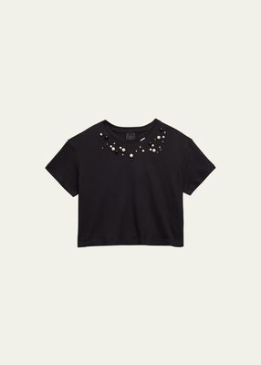 Girl's T-Shirt W/ Embellished Details, Size 6-14