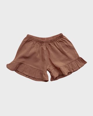 Girl's The Frill Linen Shorts, Size 12M-9