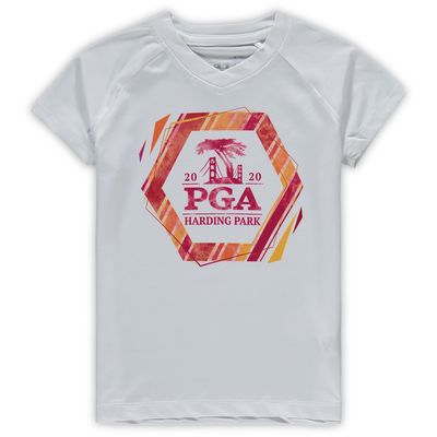 Girls Toddler Garb White 2020 PGA Championship Brittany Raglan V-Neck T-Shirt