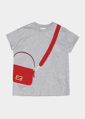 Girl's Trompe Loiel Bag Graphic T-Shirt, Size 3-I 6