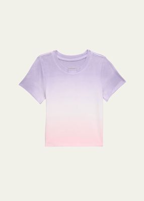 Girl's Tween Livi Dip Dye Ribbed T-Shirt, Size S-XL