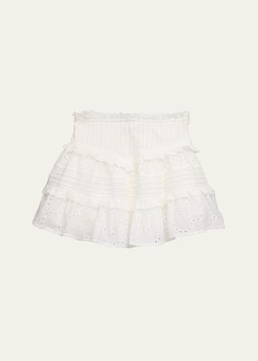 Girl's Tween Willow Eyelet Lace Skirt, Size S-XL